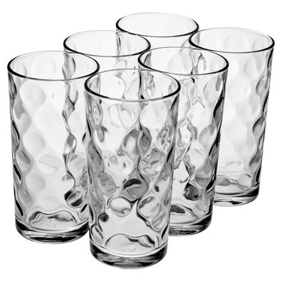Pasabahce Space 6er Set Trinkgläser 265ml Longdrink Glas Wasserglas - Perfekt für ...