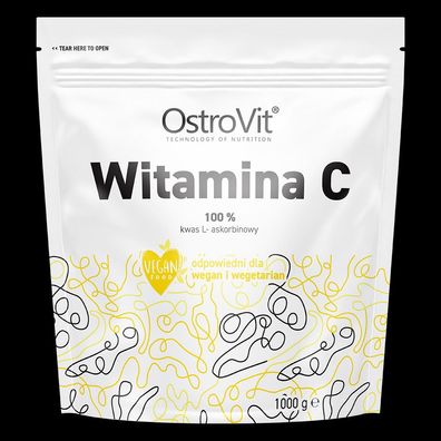 OstroVit Vitamin C 1000 g 100% Pure L-Ascorbinsäure Pulver