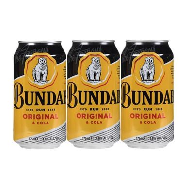 Bundaberg Original Rum & Cola Can 4.6 % vol. 3x375 ml