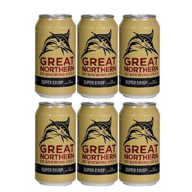 Great Northern Super Crisp Lager Can 3.5 % vol. 6x375 ml