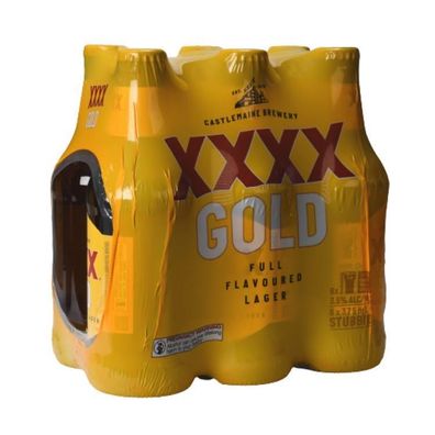 XXXX Gold Lager Stubby 3.5 % vol. 6x375 ml