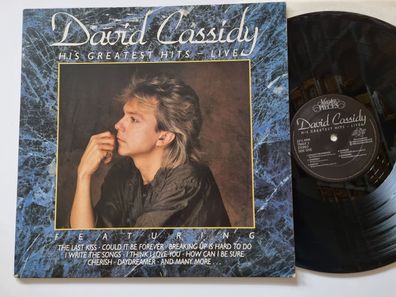 David Cassidy - His Greatest Hits - Live 2x Vinyl LP UK