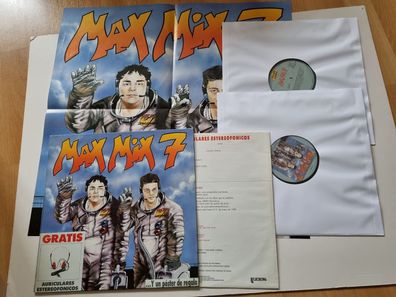 Various - Max Mix 7 2x Vinyl LP Spain WITH POSTER