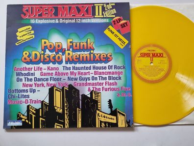 Various - Super Maxi II (Pop, Funk & Disco Remixes) 2x LP Germany YELLOW VINYL
