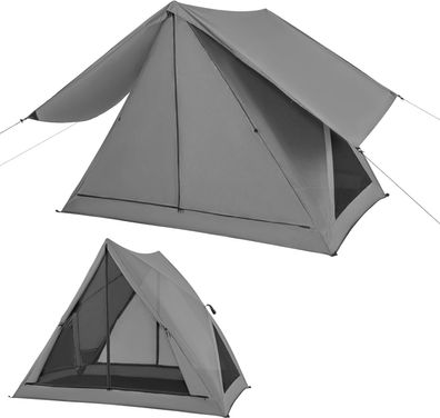 Pop Up Zelt für 2-3 Personen, 360° einseitig durchsichtiges Familienzelt, Campingzelt