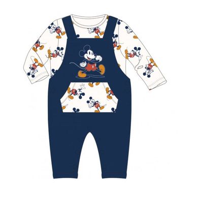 Baby Set Langarm- Shirt mit Hose "Mickey in Schwung" - Größe: 86
