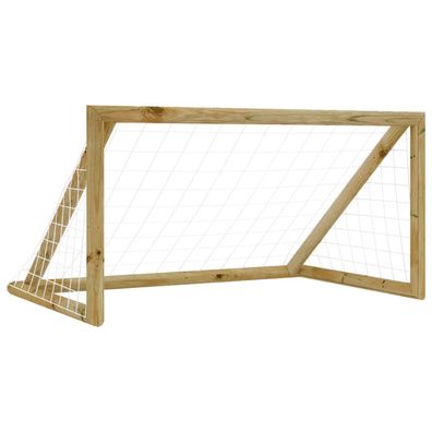 vidaXL Fußballtor mit Netz 160x80x100 cm Kiefernholz Imprägniert