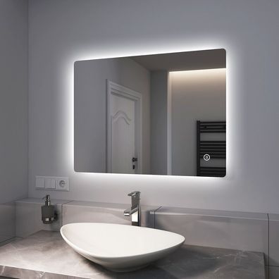 EMKE® LED Badspiegel Badezimmerspiegel Mit Beleuchtung Wandspiegel EMKE Lichtspiegel