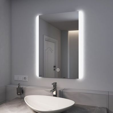 EMKE® Badspiegel Mit LED Beleuchtung Badezimmerspiegel Wandspiegel spiegel 60x80