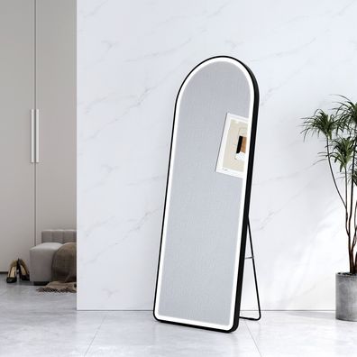EMKE® Ganzkörperspiegel mit LED Beleuchtung Standspiegel Ankleidespiegel Spiegel