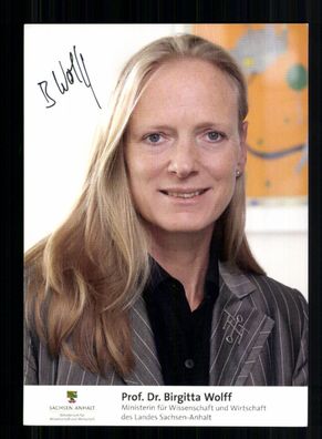Birgitta Wolff Autogrammkarte Original Signiert + 11046
