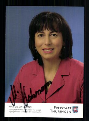 Marion Walsmann Autogrammkarte Original Signiert + 11062