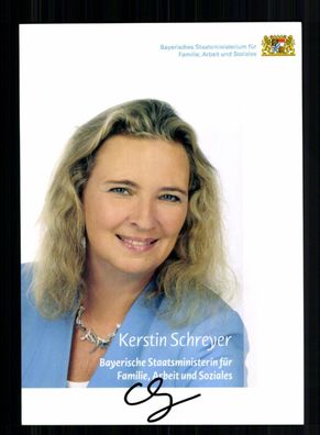 Kerstin Schreyer Autogrammkarte Original Signiert + 11014