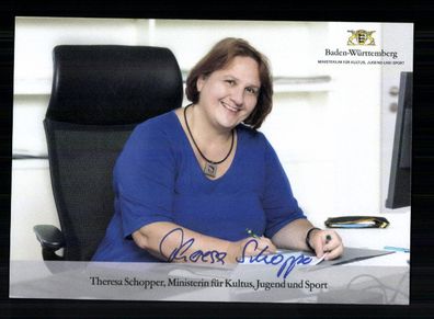 Theresa Schopper Autogrammkarte Original Signiert + 11069