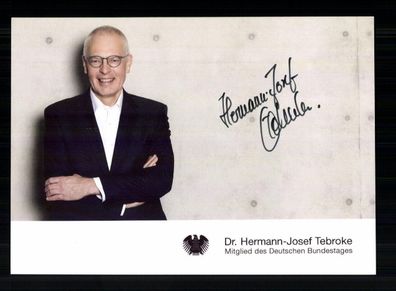 Hermann Josef Tebroke Autogrammkarte Original Signiert + 11085