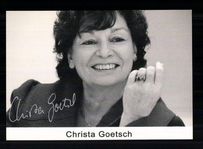 Christa Goetsch Autogrammkarte Original Signiert + 11099
