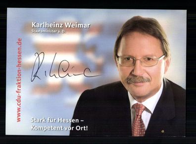 Karlheinz Weimar Autogrammkarte Original Signiert + 11150