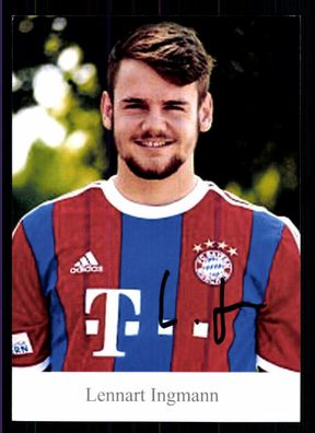 Lennart Ingmann Autogrammkarte Bayern München II 2014-15 Original Signiert