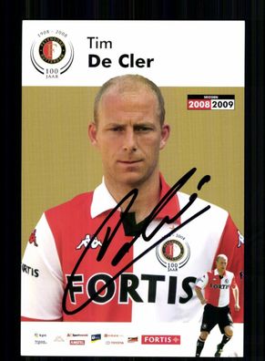 Tim De Cler Feyenoord Rotterdam 2008-09 Original Signiert + A 233912