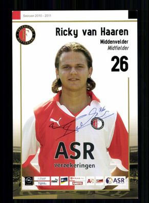 Ricky van Haaren Feyenoord Rotterdam 2010-11 Original Signiert + A 233913