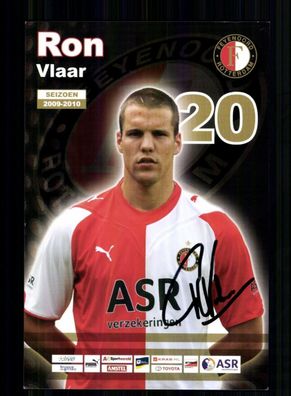 Ron Vlaar Feyenoord Rotterdam 2009-10 Original Signiert + A 233923