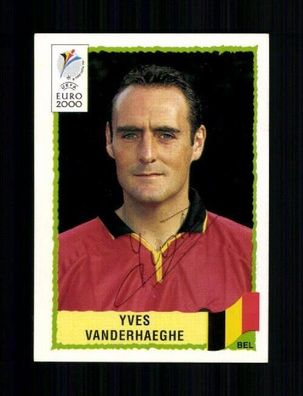 Yves Vanderhaeghe Belgien Panini Sammelbild Euro 2000 Original Signiert + A 233573