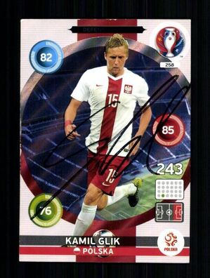 Kamil Glik Polen Panini Card Euro 2016 Original Signiert + A 233602