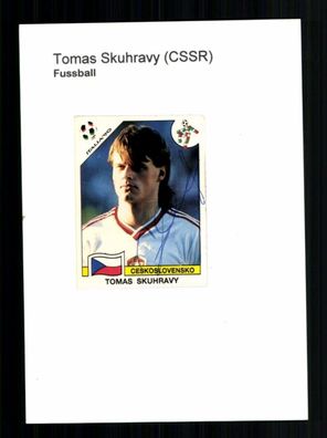 Tomas Skuhravy Tschecheslowakei WM 1990 Original Signiert + A 233619