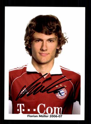Florian Müller Autogrammkarte Bayern München Amateure 2006-07 Original Signiert
