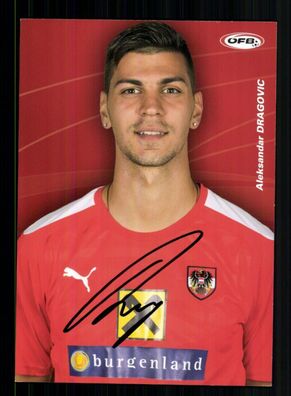 Aleksandar Dragovic ÖFB Nationalmannschaft Österreich 2014 Orig Sign + A 233718