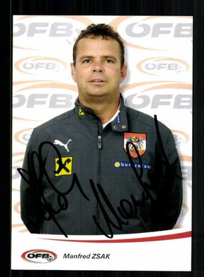 Manfred Zsak ÖFB Nationalmannschaft Österreich 2009 Orig Sign + A 233738