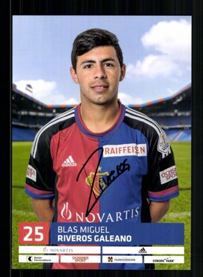 Blas Miguel Riveros Galeano Autogrammkarte FC Basel 2016-17 Original Si + A 233800