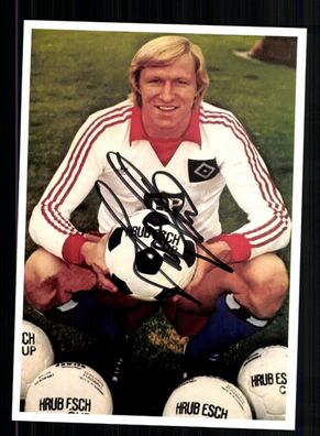 Horst Hrubesch Autogrammkarte Hamburger SV Original Signiert + A 233810