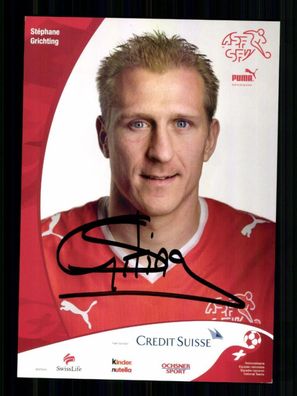 Stephane Grichting Nationalmannschaft Schweiz 2008 Original Signiert+ A 233835