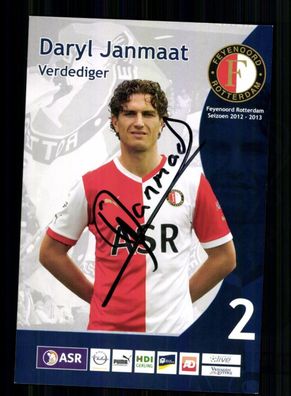 Daryl Janmaat Feyenoord Rotterdam 2012-13 Original Signiert + A 233905