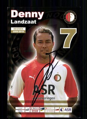 Denny Landzaat Feyenoord Rotterdam 2009-10 Original Signiert + A 233921
