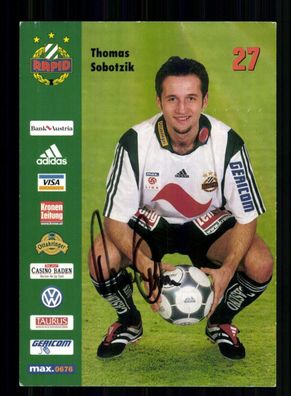 Thomas Sobotzik Autogrammkarte Rapid Wien 2002-03 Original Signiert + A 233950