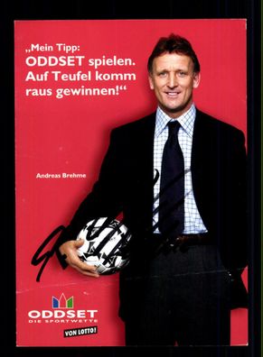 Andreas Brehme Oddset Werbekarte Bayern München Original Signiert + A 233401