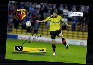 Daniel Pudil FC Watford Foto Original Signiert + A 233468