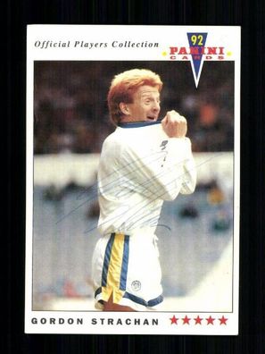 Gordon Strachan Leeds United Panini Card 1992 Original Signiert + A 233585