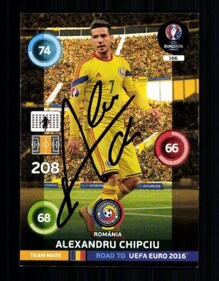 Alexandru Chipiu Rumänien Panini Card Euro 2016 Original Signiert + A 233588