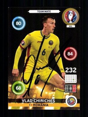 Vlad Chiriches Rumänien Panini Card Euro 2016 Original Signiert + A 233601
