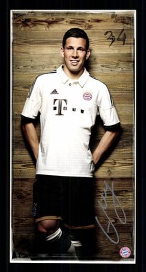 Pierre Emil Hojbjerg Autogrammkarte FC Bayern München 2013-14 Original Signiert