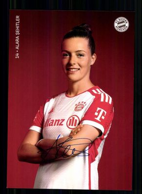 Alara Sehitler Autogrammkarte Bayern München 2023-24 Frauen Original Signiert