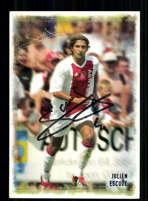 Julien Escude Autogrammkarte Ajax Amsterdam 2003-04 Original Signiert + A 233900