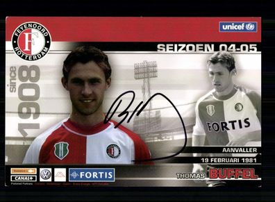 Thomas Buffel Feyenoord Rotterdam 2004-05 Original Signiert + A 233931