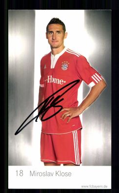 Miroslav Klose Autogrammkarte Bayern München 2009-10 Original Signiert