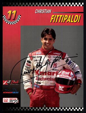 Christian Fittipald Formel 1 1992-1994 Autogrammkarte Original Signiert+ G 40550