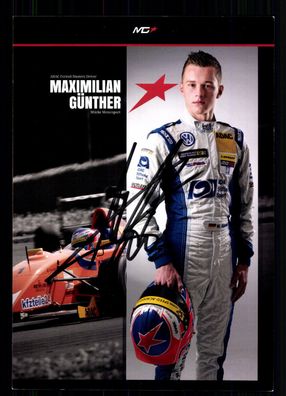 Maximilian Günther Autogrammkarte Original Signiert Motorsport + G 40624