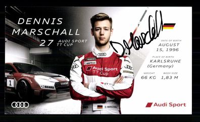 Dennis Marschall Autogrammkarte Original Signiert Motorsport + G 40691